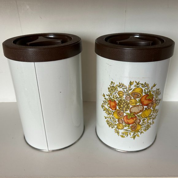 Ballonoff Vintage Tin Spice of Life Canisters x 2 - Picture 4 of 5